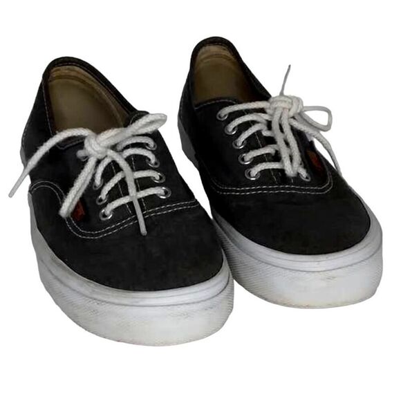 Vans Off the Wall Women's Pre-owned Classic Gray Sneakers -  sz. 8 1/2 - Picture 1 of 6